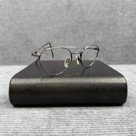 Celebrity by Altair Y2k Eyewear SBlue Oval Metal Glasses Frames Italy 48-20-135 - Picture 2 of 11